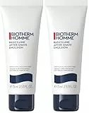 Biotherm Homme After Shave Emulsion, beruhigender Rasierbalsam gegen Hautreizungen, mit Sheabutter und wertvollen Ölen, pflegendes After-Shave für Männer, für empfindliche und trockene Haut, 75 ml