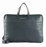 Mandarina Duck Leder Henkeltasche Umhängetasche mit Laptopfach Mellow Urban Briefcase Avio blau