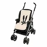 Altabebe (AL3010-03) Sitzauflage Buggy Einlage Kinderwagen Zubehör - Sitzunterlage - Memory Foam - Atmungsaktiv - Baby Sitzauflagen und Unterlage 75x35 cm - Farbe: beige