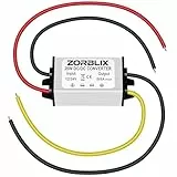 Zorblix DC-DC 24V/12V zu 5V Spannungs-wandler, 5A 25W Buck-Converter - Spannungsregler mit 95% Effizienz, wasserdichtem Schutz und Kurzschlusssicherheit für Auto-Audio, LED-Streifen und mehr