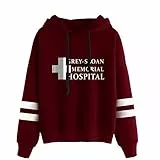 YLWX Herren Damen Hoodies Kapuzenpullover Druck Pullover Sweatshirt Grey-Sloan Memorial Hospital