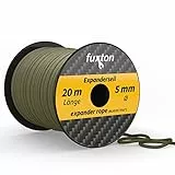 fuxton Gummiseil 5 mm 20 m Olive, elastisch (Expanderseil, Gummiband, Gummischnur, Gummileine, Gummikordel, Planenseil, Spannseil, Seil Plane)