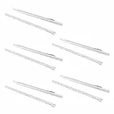 Emuca - Schubladenführungen mit Rollen und Teilauszug, Weiß lackiert, 550 mm, 5 Stück