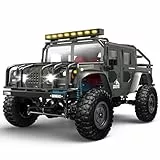 SIMREX 1/12 Scale All-Terrain Ferngesteuertes Auto, 4WD Fahrzeug mit 2.4 GHz Fernbedienung, IPX4 wasserdichtes RC Auto Offroad mit Zwei wiederaufladbareren Batterie, für Kinder und Erwachsene