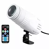 Lixada Mini RGBW LED Beam Spot Pinspot Licht mit Remote, DJ Effekt Licht, Bühneneffekt Beleuchtung für Disco Party Bar Club Show Hochzeit, Weiß
