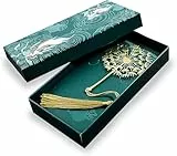 1 Stück Dandelion Metall Lesezeichen im Geschenkbox, Personalisierte Lesezeichen Ästhetische Metall Lesezeichens, Wasserdichte Lesezeichens für Bücherliebhaber, Ausgefallenes Geschenk für Buchliebhabe
