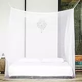 Moskitonetz 200 x 220 x 210 cm, Moskitonetz Bett, Moskitonetz Reise, Feinmaschig und langlebig, Leicht und ideal für Zuhause, Reisen und Camping - Schützt vor Mücken