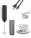 Elektrischer Milchaufschäumer, wiederaufladbar, tragbarer Mini-Mixer für Kaffee/Milchkaffee/Cappuccino/heiße Schokolade
