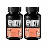 ESN Zinc, 2 x 120 Kapseln, Zinkbisglycinat, 25 mg Zink pro Kapsel, vegan