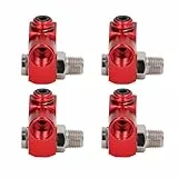 Ausla 4 Teiliges Universal Swivel Air Schlauchverbinder, 360 Grad Swivel Air Schlauchanschluss, 1/4in Luftschlauchverbinder, Industrielle Schwenkluftarmaturen ﻿
