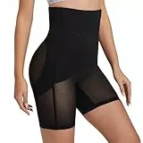 INNERSY Shapewear Damen Bauchweg Unterhose Schwarz Miederhose Bauch Weg Body Shaper Miederpants (XL, 1 Schwarz)