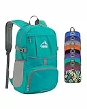 WATERFLY Faltbarer Rucksack Ultraleicht Wanderrucksack: 25L Leichter Tagesrucksack Sportlich Packable Backpack für Herren Damen Wandern Outdoor Trekking Hiking