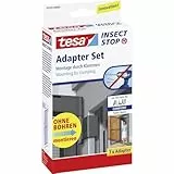 tesa Insect Stop Fliegengitter Adapter-Set für ALU COMFORT Türen - zur Montage von tesa Insect Stop Insektenschutzgittern - ohne Bohren - für Tür- und Fensterrahmen von 13 bis 20 mm - anthrazit