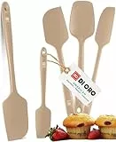 DI ORO Silikon-Spatel-Set – Gummi-Küchenspatel zum Backen, Kochen und Mischen, hitzebeständig und BPA-frei, Silikon-Schaber-Spatel für antihaftbeschichtetes Kochgeschirr, spülmaschinenfest (5 Stück,