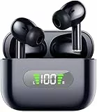 Bluetooth Kopfhörer, Kopfhörer Kabellos Bluetooth 5.3 In Ear Kopfhörer mit Hi-FI Stereoton und HD mic, IP7 Wasserdicht Ohrhörer, 46 Stunden Wiedergabe