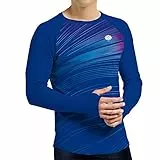voofly Sonnenshirt UPF 50+ Herren Angeln Langarm UV-Schutz Bekleidung Wandern Schwimmen Laufen Dunkelblau XXL
