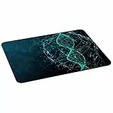 PEDEA Gaming und Office Mauspad - 350 x 280 mm - mit vernähten Rändern und rutschfester Unterseite, DNA strings