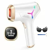 Haarlosy IPL Geräte Haarentfernung Laser für Frauen und Männer, zu Hause IGBT Schmerzfreies IPL Haarentfernungsgerät für Schnelleres Ergebnis, für Gesicht, Bikinizone, Achseln, Körper, Gold