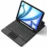 Inateck iPad 11 Hülle mit Tastatur(A16 2025), iPad 10 Gen. Hülle mit Tastatur,für iPad Air 11' M4/ M3/M2 (2026/2025/2024),Air 5/4, Pro 11,mit Touchpad und Stifthalter, Abnehmbar,QWERTZ,Classic N0001