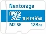 Nextorage Japanischer Hersteller UHS-II Micro SD Karte 128GB microSDXC U3 V60 Max.Lesegeschwindigkeit 280MB/s Max.Schreibgeschwindigkeit 100MB/s NX-M2SE128G microSD Karte