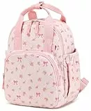 LEDAOU Kinderrucksack, Wasserdicht, für Kinder 2-4 Jahre, Kita und Schule, Jungen und Mädchen (rosa Schmetterlingsknoten212)