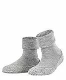 FALKE Damen Stoppersocken Cosyshoe W Hp Wolle rutschhemmende Noppen 1 Paar, Grau Light Grey 3400, 39/40 EU