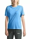 Jack Wolfskin Damen Vonnan S/S W T-Shirt, Mid Blue, M EU