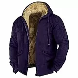 TIMELYE Hoodie Fleecejacke Herren Sweatjacke Kapuzenjacke Winter Warm Fleece Kapuzenpullover mit Reißverschluss Casual Kapuzenjacke Fleecejacke Zipper Sweatshirt Jacke mit Kapuze