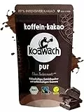 koawach Kakaopulver Trinkschokolade – Koffein Kakao mit Guarana Vegan heiße Schokolade Getränk ohne Zucker Energy Drink Backkakao Bio Fairtrade 500g in versch. Sorten (500g, Pur)