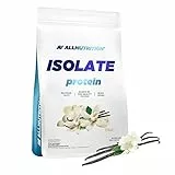 ALLNUTRITION Isolate Whey Protein Powder Muskelaufbau - Nahrungsergänzungsmittel mit verzweigten Aminosäuren BCAA Pure Isolate Bodybuilding Shake - Glutenfrei 908g Vanille