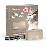Tractive CAT Mini GPS Tracker für Katzen | Marktführer | Live-Ortung | Positionsverlauf | Gesundheitswarnungen | Aktivitätstracking | Halsband inkludiert | Abo Erforderlich (Braun)