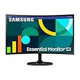 Samsung S36GD Essential Curved Monitor 24 Zoll, PC-Bildschirm mit VA-Panel, Full HD-Auflösung, 4 ms Reaktionszeit, Bildwiederholrate 100 Hz, Eco Saving Plus, Flicker Free, Schwarz, S24D364GAU