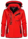 Geographical Norway Damen Softshell Jacke G-ROSE - ROT/SCHWARZ - L/3