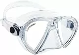 CRESSI Ocean Mask Clear/Clear - Einzelne Ocean Maske zum Tauchen und Schnorcheln, Transparent/Transparent, Einheitsgröße, Erwachsene