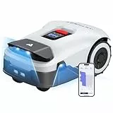 ANTHBOT Genie 3000 Mähroboter ohne Begrenzungskabel, Empf. 3050 m², Max. 3550 m², Rasenmäher Roboter mit RTK+4-Kamera Vision, Präzise Navigation, KI-Hindernisvermeidung, Rasenroboter mit App-Steuerung