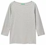 United Colors of Benetton Damen Pullunder Maglia M/L, Melange Light Grey 501, M