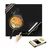 KitchenRaku Induktionsmatte,Induktionsschutzmatte, Herdabdeckplatte, Herdabdeckung Induktionsfeld, Induktionsmatte, Herdplatten Abdeckungen,Kochfeld Abdeckung (61x53cm)