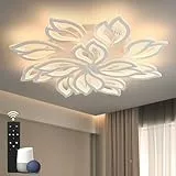 Sky angle Smart LED-Deckenleuchte mit Fernbedienung, Verstellbares Licht 155 W 18600 LM, Acryl-Deckenleuchten für Schlafzimmer Wohnzimmer