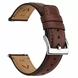 Fullmosa Leder Uhrenarmband Vintage-Ersatzarmband, Uhrenarmband 22mm 20mm 24mm 19mm 18mm 21mm 26mm Armband Uhr Zubehör für Herren Damen, Uhrband für Smartwatch und Universal-Uhren
