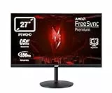 Acer Nitro XV271UM3 Gaming Monitor 27 Zoll (69 cm Bildschirm) WQHD, 180Hz DP, 144Hz HDMI, 0,5ms (GTG min.), 2xHDMI 2.0, DP 1.2, höhenverstellbar, drehbar, DP/HDMI FreeSync Premium