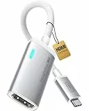 INIU USB C auf HDMI Adapter 4K@60Hz, USB Typ-C auf HDMI Adapter Ladegerät für MacBook Pro Air, iPad Pro, iPhone 17 16 15 Pro Max, Pixelbook, Pixel 10 9, Surface Pro, Dell, XPS, Samsung 25 24 Ultra etc