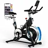 [2026 MODELL] Heimtrainer Fahrrad, DMASUN Ergometer Hometrainer Fahrrad mit Verstellbarem Magnetwiderstand, APP-Verbindung, Schwererem Schwungrad, LCD-Monitor, Höhenverstellbar, Fitnessbike Bis 180KG
