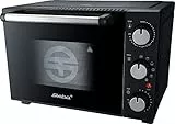 Steba Mini Backofen mit 19 L Innenraum, Ober- und Unterhitze, 3 Einschubebenen, Doppel-Glastür, inkl. Backblech, Krümelblech, Grillrost, KB M19