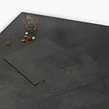 Elffloor PVC Bodenbelag Vinylboden Selbstklebend, Küche Wasserdicht Bodenfliesen für Badezimmer Wohnzimmer Schlafzimmer, Dunkelgrau Betoneffekt Dicke 1,0 mm 30,4X30,4cm, 20 Stück