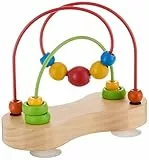 Hape Double Bubble Holzperlen-Labyrinth | Preisgekröntes pädagogisches Draht-Achterbahn-Sortier-Puzzle, frühes Entwicklungsspielzeug für Babys
