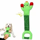 IOKHEIRA Hundespielzeug Unzerstörbar Weihnachten - Robust Quietschend Tau Seil für Große Kleine Hunde - Interaktives Quietschendes Stofftier & Kuscheltier zur Beschäftigung, Zerren für Welpen (Groß)