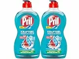 PRIL Kraft Gel Hygienische Frische (2x 450 ml), Handgeschirrspülmittel mit höchster Fettlösekraft, für sauberes Geschirr auch in kaltem Wasser, entfernt schlechte Gerüche