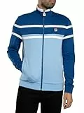 FILA Herren Giovanni Trainingsjacke Mit Kontrasteinsätzen, Frozen Fjord/Limoges/White, L