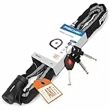 FISCHER Fahrrad Kettenschloss PROTEC PLUS+ CK100, aus Stahl, Sicherheit ART-zertifiziert, mit 3 Schlüsseln, schwarz, 1 Stück