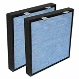 PUREBURG Ersatzfilter, kompatibel mit Dhyala KJ01 Luftreiniger, 2 Stück, H13 HEPA-Aktivkohle, 3-stufige Filtration, Luftreinigung, Staub, VOCs, Geruch